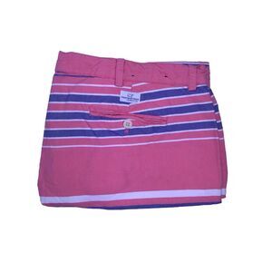 Vineyard Vines Club‎ Short Men's Size 42 Pink Striped Khaki Chino Flat Front